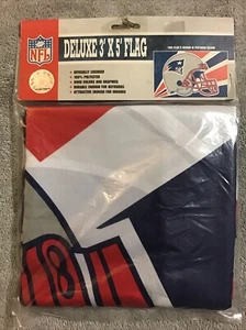New NEW ENGLAND PATRIOTS Helmet Logo Deluxe 3’ X 5’  Flag - Picture 1 of 4