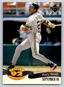 1993 Upper Deck Season Highlights #HI5 Barry Bonds
