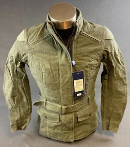 NEW GENUINE TRIUMPH WOMENS CLOTHING BELGRAVE JACKET – GREEN -TRMLTS12034-S - Picture 1 of 2