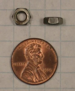 HEX MACHINE SCREW NUT #M4x0.7, 3.2mm THICKNESS,STEEL, UNPLATED, DOUBLE-CHAMFERED - Picture 1 of 1