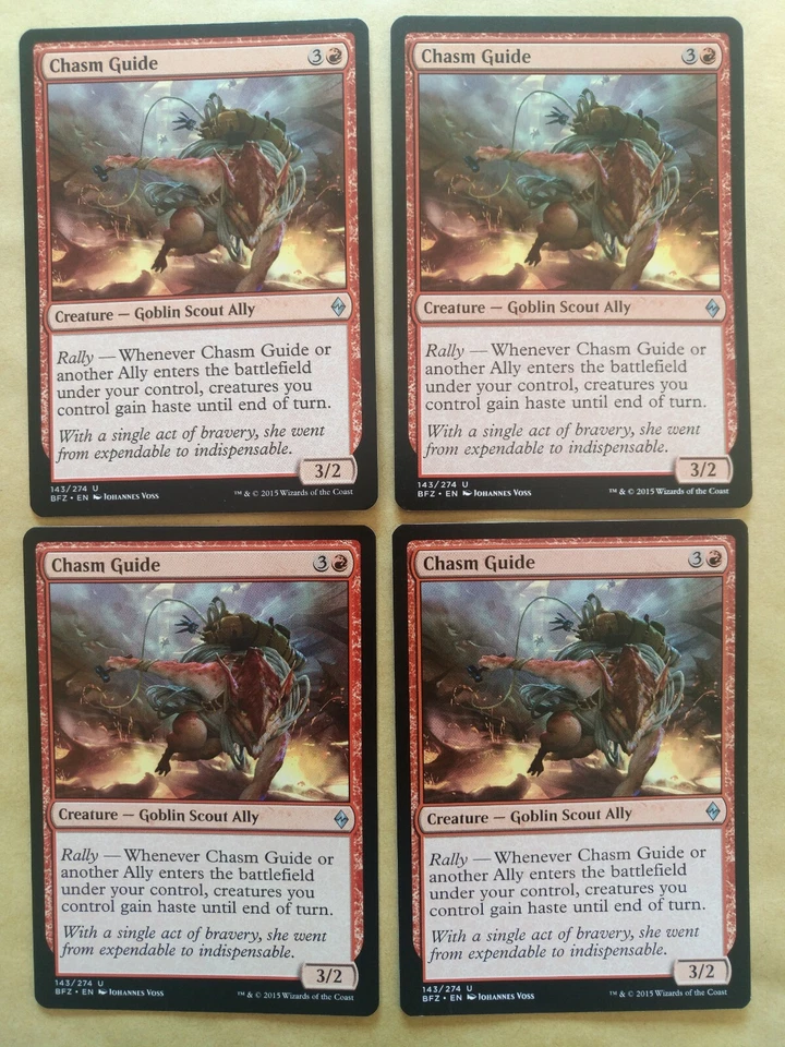 4x Chasm Guide - MTG Battle for Zendikar BFZ Uncommon Excellent (EX) - Imagen 1 de 1