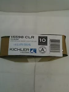 Kichler Lighting Clear 25W Wedge Landscape 12V Bulb-15598CLR NEW-Box of 10 - Picture 1 of 4