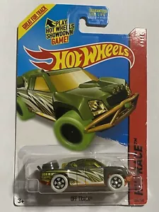 ⭐️⭐️2014 Hot Wheels Green Treasure Hunts HW RACE Off Track 184/250 Toy Car - - Picture 1 of 6