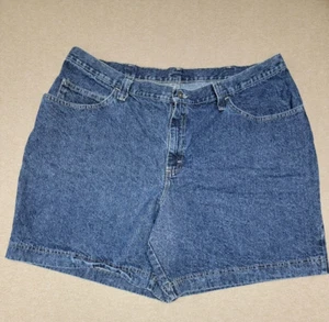 LEE RIDERS~ Taglia 22W Pantaloncini Donna Jeans Denim 100% Cotone~ Senza Elasticizzato - Foto 1 di 6