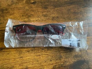 Poison Spyder Black Outside Red Inside Diamond Square Sunglasses MK10GR1702 Rare - Picture 1 of 6