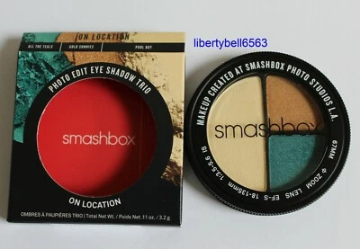 Smashbox Photo Edit Eye Shadow Trio - ON LOCATION - FULL SIZE 0.11oz - New Boxed - Image 1 of 2