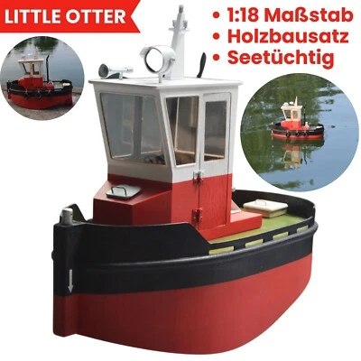 Little Otter Tugboat Schiffsmodell Bausatz 232x111x200mm Holzbausatz Schlepper - Bild 1 von 4