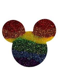 PopSockets Disney Glitter Rainbow Mickey Mouse Holder Grip 3M Pop Socket NEW - Zdjęcie 1 z 7