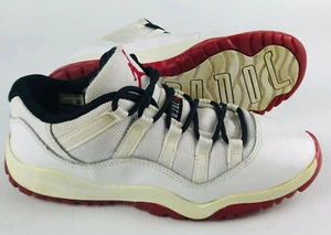 Nike Air Jordan 11 XI Retro Bajo Blanco Rojo Universitario 505835-111 Talla 3Y - Imagen 1 de 11