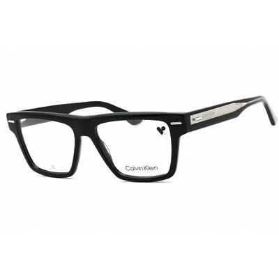 Calvin Klein Men's Eyeglasses Black Square Full Rim Plastic Frame CK23522 001 - Image 1 of 2