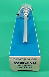 CENTRALAB WW-150 15OHM 5W LINEAR TAPER POTENTIOMETER - Picture 1 of 6