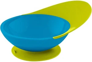 Tomy Boon Catch Baby Feeding Bowl With Spill Catcher - Blue/Green - B10134 - Picture 1 of 5