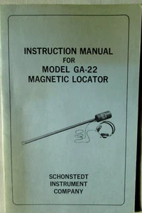 Instruction Manual for Model GA-22 HeliFlux Magnetic Locator PB Schonstedt 1977? - Picture 1 of 6