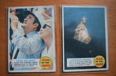 two 1969 Man on the Moon - Apollo 10 mission-#24A & #9a with VP Hubert Humphrey - Image 1 of 2