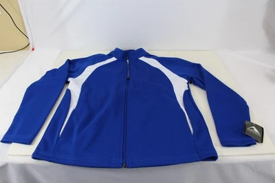 Ropa deportiva Ropa deportiva Chaqueta Cremallera completa Azul y Blanco Pequeña Para mujer Foto 1 de 4