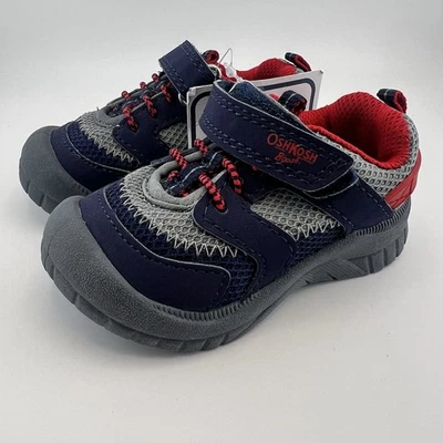 Nuevo con etiquetas Zapatos Oshkosh Bump Toe Niños Pequeños Talla 5 Azul Marino Gris Rojo Foto 1 de 4