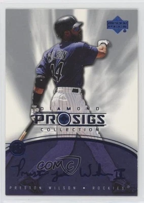 2004 Upper Deck Diamond Collection Pro Sigs Preston Wilson #72 - Image 1 of 2