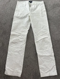 Polo Ralph Lauren Boys Pants White Chinos Size 18 Cotton Youth Dress - Picture 1 of 6