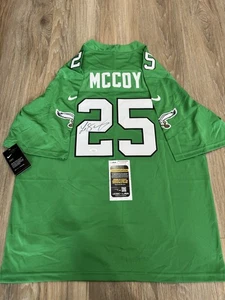 LeSean McCoy Signed Philadelphia Eagles Custom Kelly Green Jersey JSA COA - Picture 1 of 2