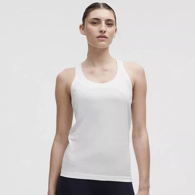 Lululemon Swiftly Tech Racerback Tank Top 2.0 Hip Length White Size 8 Medium M - Image 1 of 4