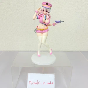 Super Sonico Special Figure Police Pink Headphone Gun Tie Kawaii Anime No Box - Picture 1 of 24