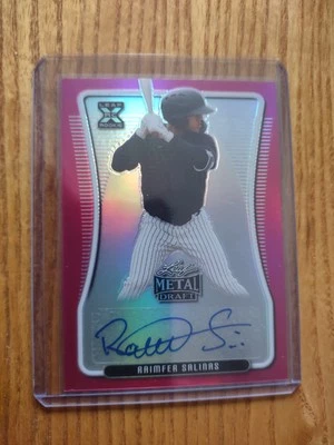 2021 Leaf Metal Draft Raimfer Salinas PINK AUTO NEW YORK YANKEES 1/20 - Image 1 of 2