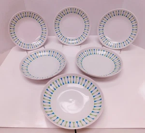 6 VTG Paul Mccobb Contempri Eclipse Shallow Bowls Soup Pasta 7 1/2" Mid Century - Picture 1 of 15