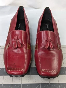 Sesto Meucci Womens Leather Driving Shoes Sz 6.5 M Red - Picture 1 of 10