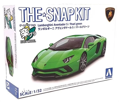 Aoshima 1/32 Scale Snap Kit 063484 12-D - Lamborghini Aventador S - Pearl Green - Image 1 of 4
