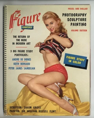 Figure Quarterly 1957 Andre De Dienes, Keith Bernard 70pgs Pinup Magazine M37921 - Image 1 of 2