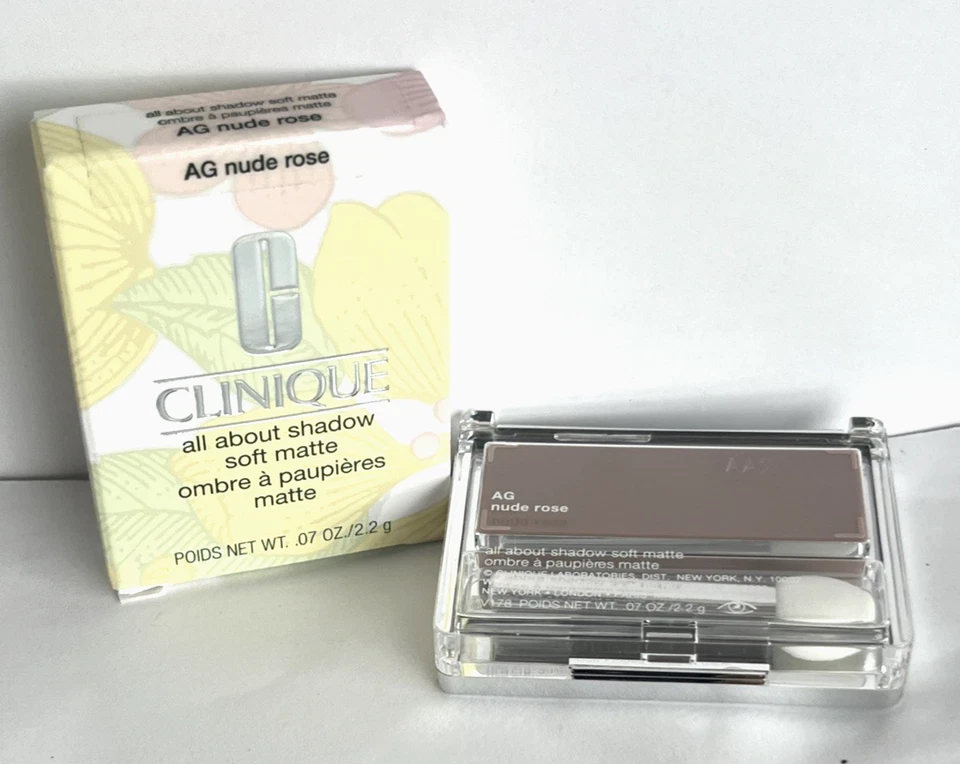 Clinique All About Shadow Soft Matte AG Nude Rose .07 oz /2.2 g New In Box - Image 1 of 1