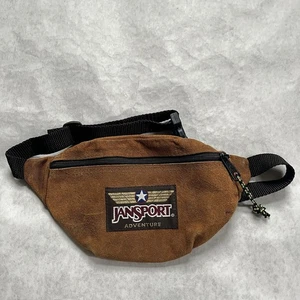 Vintage Jansport Adventure Gürteltasche Bauchtasche Unisex braun distressed Wildleder - Bild 1 von 14