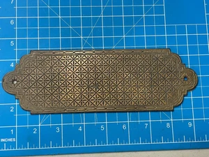 Vintage Backplates for Cabinet/Drawer Knobs Pulls Brass Hardware 9" X 3" - Imagen 1 de 2