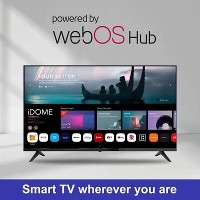 iDOME 43 Inch Smart WebOS TV WiFi Freeview 2K FHD Frameless 3 HDMI 2USB 220V UK - Image 1 of 4