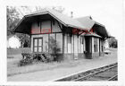 1B659 RP 1971 PENN CENTRAL RAILROAD DEPOT ROCKVILLE INDIANA CLOSED 1970