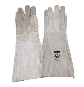 ☀️17 Zoll Industrie Schweißhandschuhe hitzebeständig Rinds Split Leder BBQ Handschuhe - Bild 1 von 7