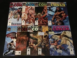 LOTTO RIVISTE SAVAGE SWORD OF CONAN #143-145,179,184,190,191,205,206 MARVEL COMIC - Foto 1 di 11