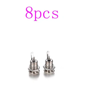 8pcs 2Pin Female Metal Power Supply Jack Socket Plug DC 30V 5A 5.5x2.1mm - Picture 1 of 7