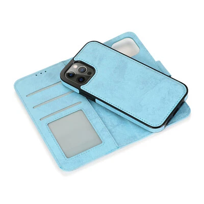 Magnetic Card Holder Leather Flip Case Cover For iPhone 16 15 14 13 12 11Pro Max - Image 1 of 4