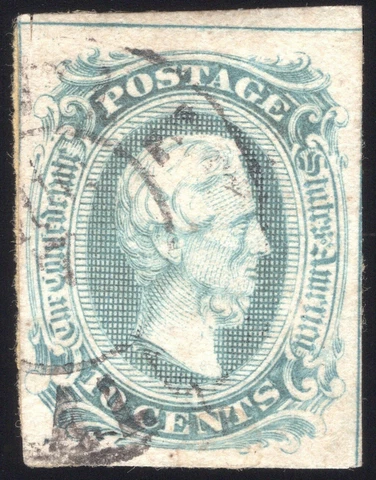 Confederate, CSA #10 Blue Frameline 2+ Lines, Light Mobile Ala CDS, 2021 PF CERT Cover