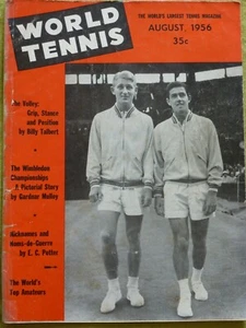 WORLD TENNIS / 1956 AUG / THE VOLLEY: GRIP, STANCE AND POSITION - Picture 1 of 1