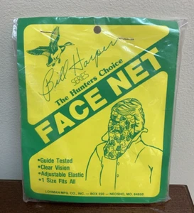 Vintage New Lohman Bill Harper Series The Hunters Choice Mens Mask Face Net Camo - Picture 1 of 2