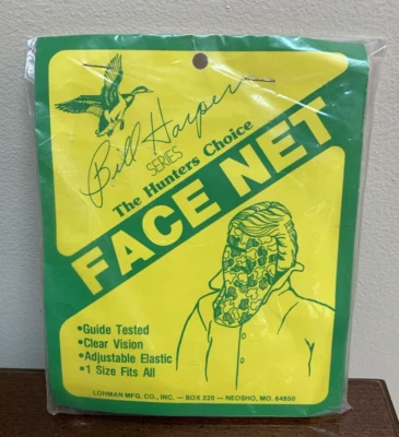Vintage New Lohman Bill Harper Series The Hunters Choice Mens Mask Face Net Camo - Image 1 of 2