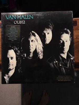 RARE PROMO Van Halen OU812 1988 OG Vinyl LP Eddie Sammy Hagar HYPE STICKER - Image 1 of 4
