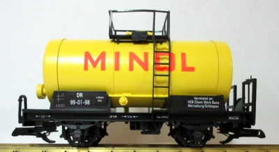 G Scale LGB 45400 Minol Tank Car Yellow - Image 1 of 4