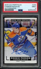 2015-16 Upper Deck Portfolio Connor McDavid Autographs #330 RC PSA 9 POP 2