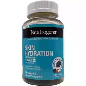 Neutrogena Skin Hydration Astaxanthin with Vitamin C Berry 60 Gummies 11/2024 - Picture 1 of 6