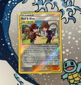 Red & Blue 202/236 Reverse Holo Sun & Moon Cosmic Eclipse Pokemon Card 2019 NM - Picture 1 of 3