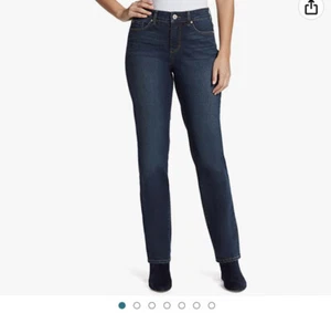 BandolinoBlu Mandie Mid Rise Straight Leg Denim Jeans Women's 12 Blue Dark Wash - Picture 1 of 14