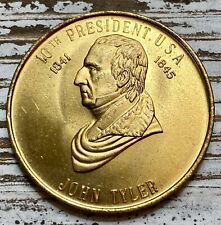 10th President John Tyler 1841-1845 Commemorative Token 28mm